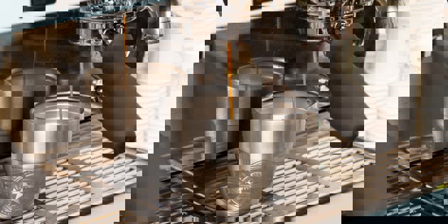 Stainless steel coffee cup