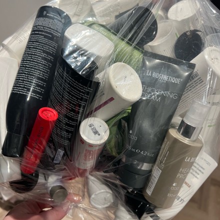 Bag of hair products