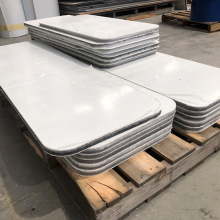 Fibreglass panel offcuts
