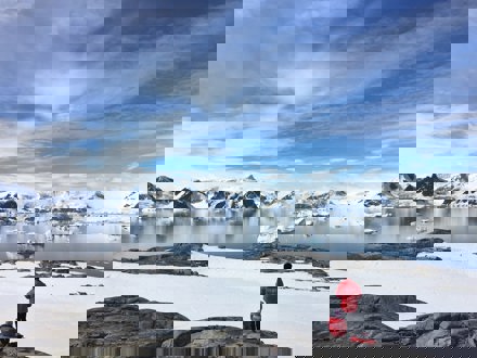 people on snow and ice