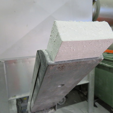 Paper dust briquette