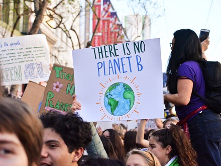 Climate Change Protest, There is no planet B 