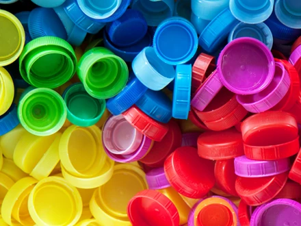 Colourful bottlecaps