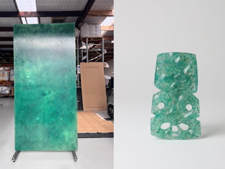 Green building panels made from 100% recycled plastic