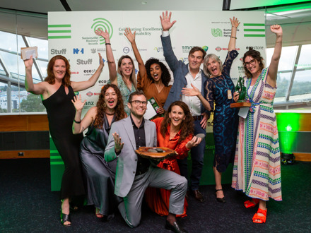 Photo of team from Pathfinder Asset Management, supreme winner