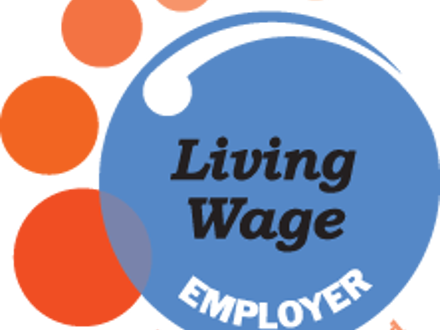 Text says: Living Wage Employer