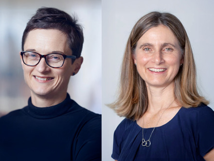 Rebecca Styles (left) and Fiona Stephenson