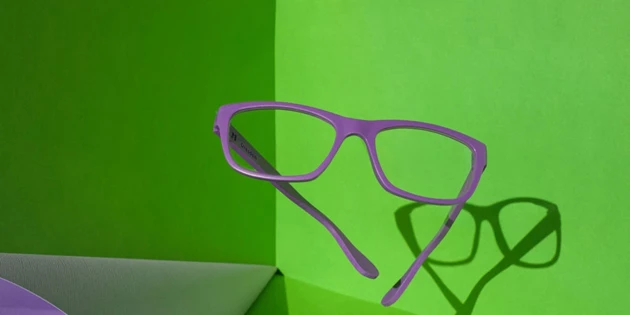 Purple glasses frames