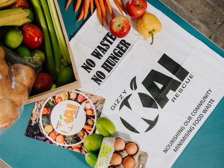Fruit and veges with Gizzy Kai Rescue promo materials