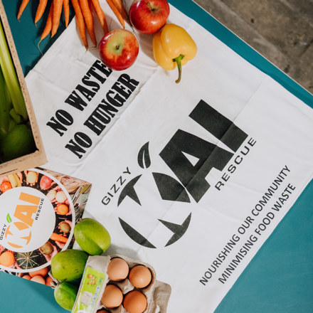 Fruit and veges with Gizzy Kai Rescue promo materials