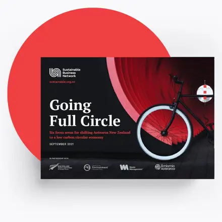 Going full circle report with red circle background