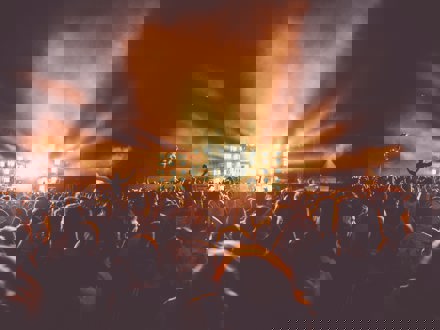 Crowd at music festival