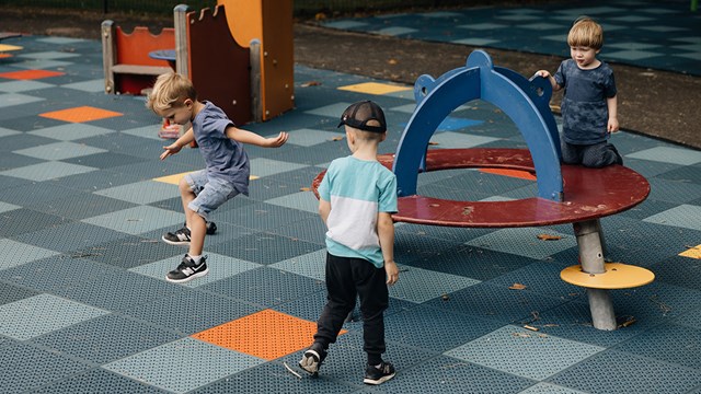 Playground safety matting