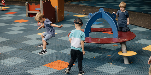 Playground safety matting